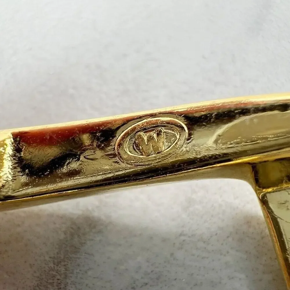 Vintage Gold Tone Simple Basic Belt Buckle for up to 1 Inch Belt
